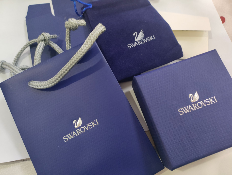 Swarovski Una Angelic Tennis Necklace – Clear Crystal Silver Chain Gift +box US