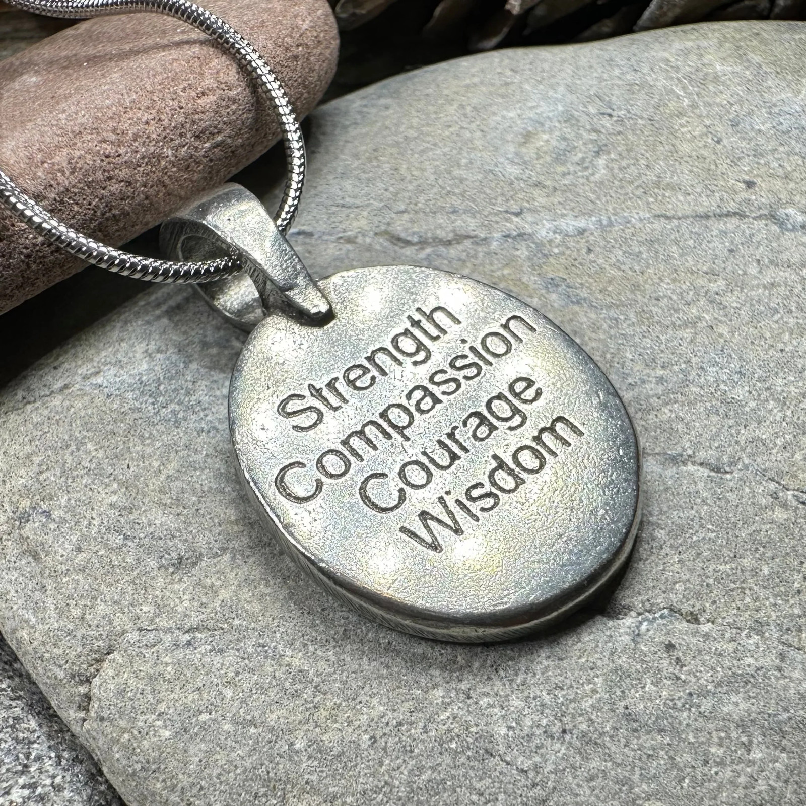 Celtic Bear Necklace Irish Scottish Animal Mens Boys Forest Gift PEWTER