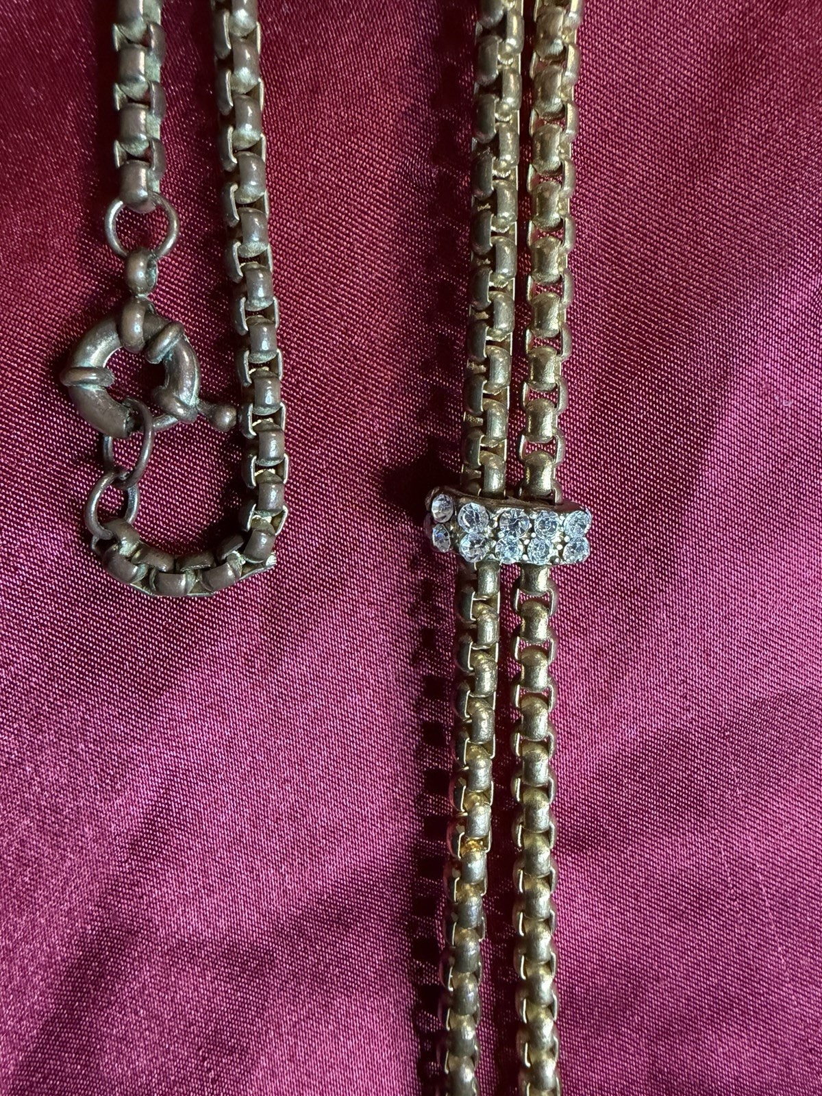 Gold tone J crew ( signature retired flapper lariat design)