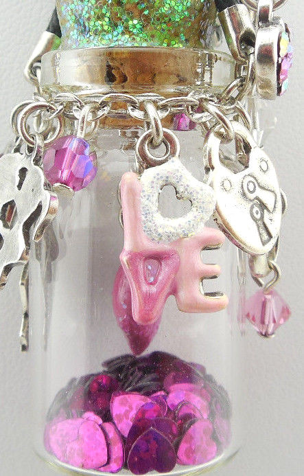 KIRKS FOLLY ~~NEVER RELEASED~~ CUPIDS HEART FANTASY BOTTLE NECKLACE ~~~NEW~~ ST