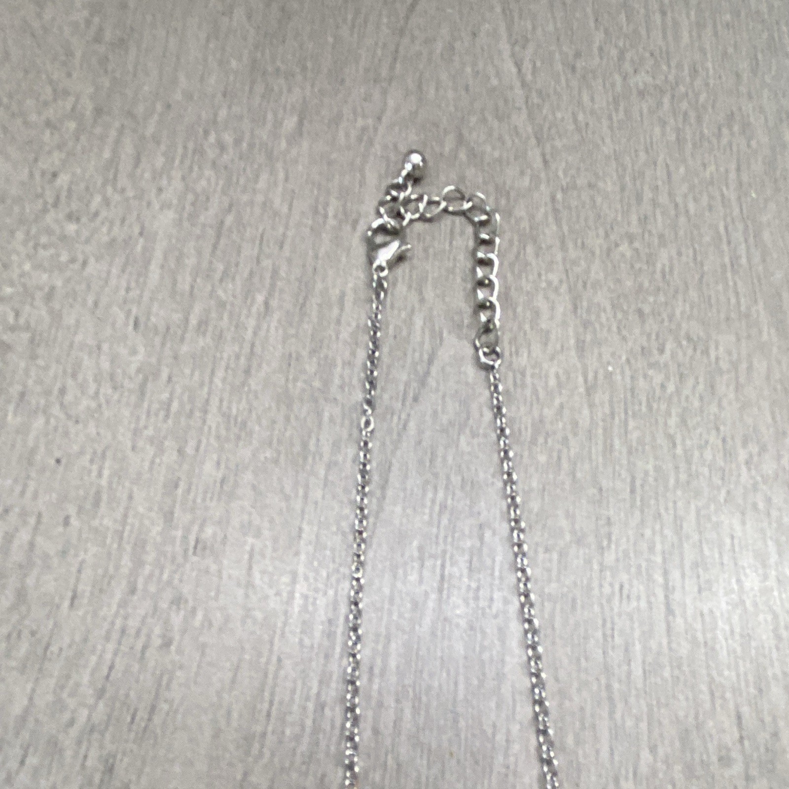 Silver-Tone “2002” Number Charm Pendant Necklace Cable Chain Adjustable Lobster