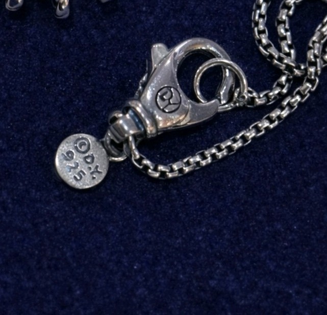 David Yurman 925 Sterling Silver 26mm Starburst Pavé Diamond Cable Necklace 20″