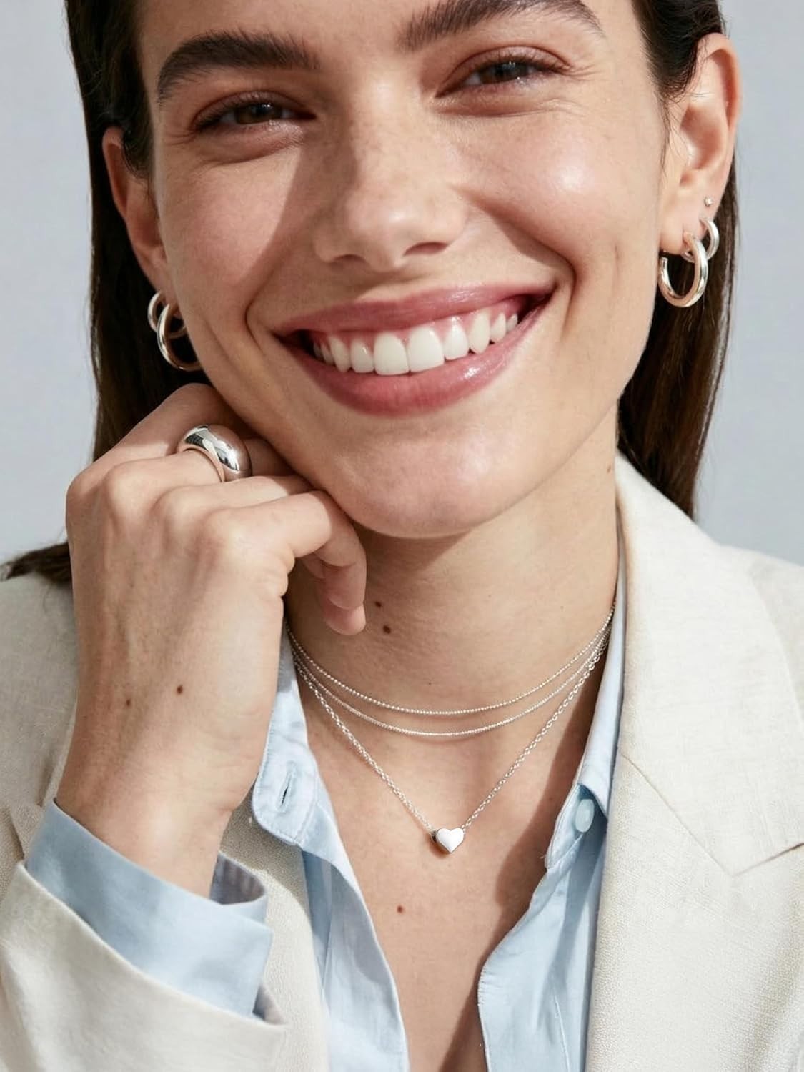 Hypoallergenic Sterling Silver Butterfly/Moon Necklace – Perfect Everyday Wear