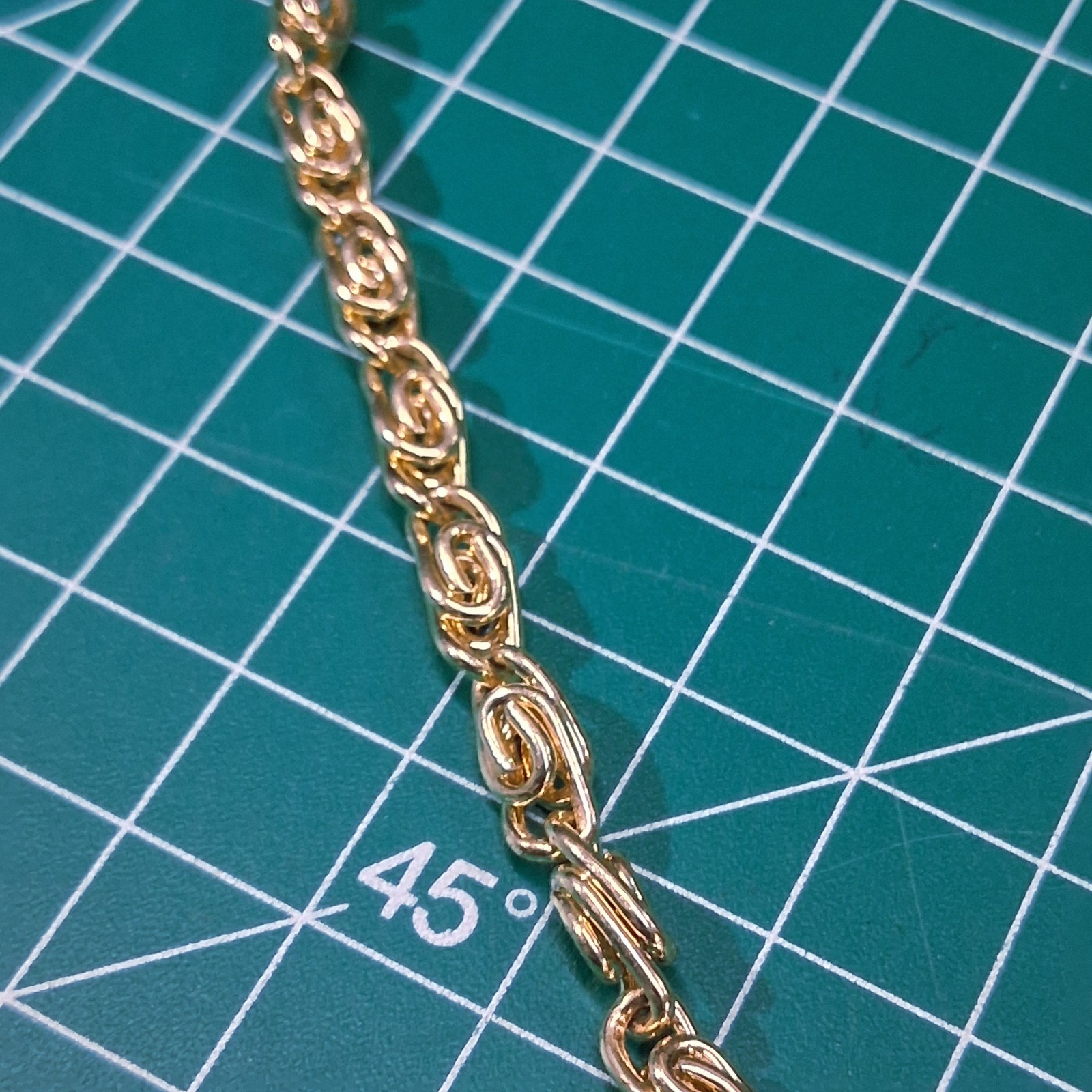 Polished Thick 35” Wheat, Snail & Double Link Rolo Chain Necklace