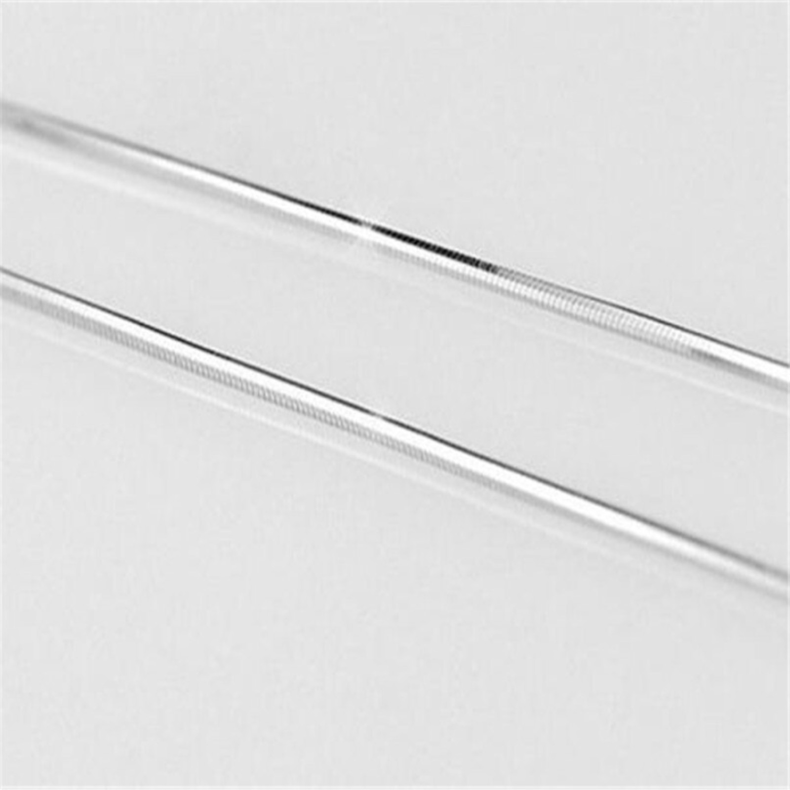 1mm Sterling Silver Snake Chain Necklace 18″ Alone or Great for Layering