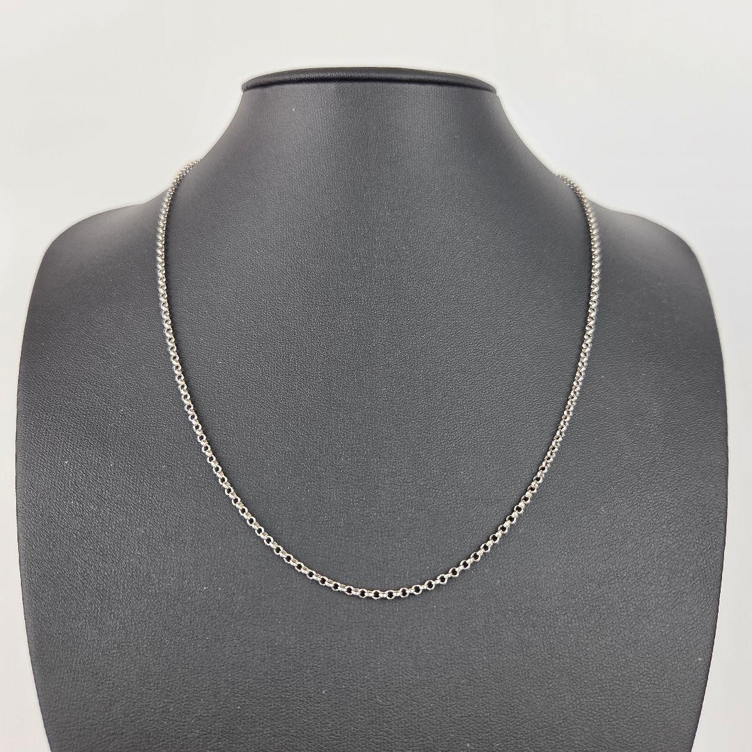 Excellent Gucci Figaro Chain, 50 Length, 2.2 Width, Black Silver,