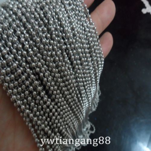 1.5/2/2.4/3.2/4/5/6/8/10mm in bulk Stainless Steel Ball Chain Jewelry finding