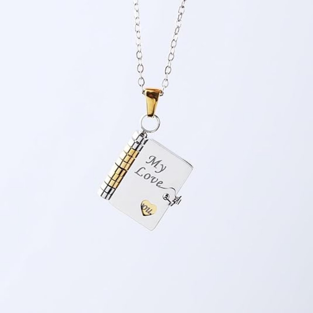 Valentines Day-Book Necklace for grandson/Granddaughter/Daughter/Son/sweetheart