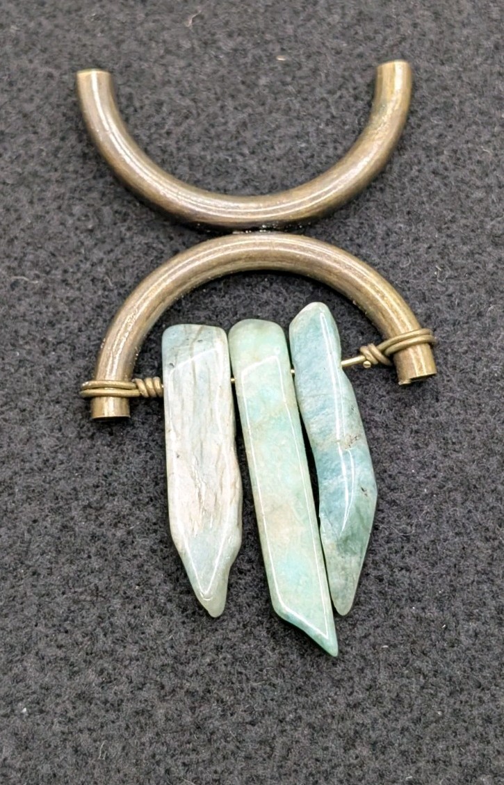 Fashion Statement Gemstone Brass Unique Pendant