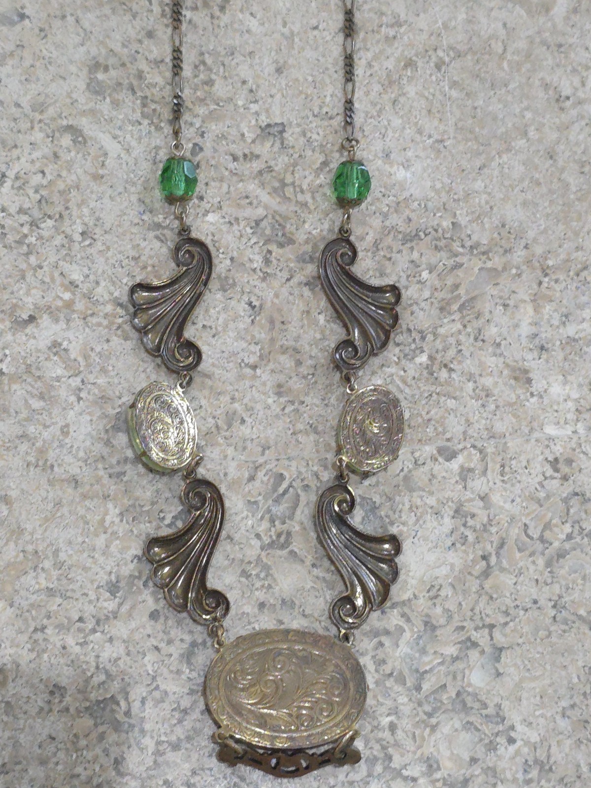 This is a Vintage Sadie Green Original Necklace Stamped Bought In Manhattan NYC.