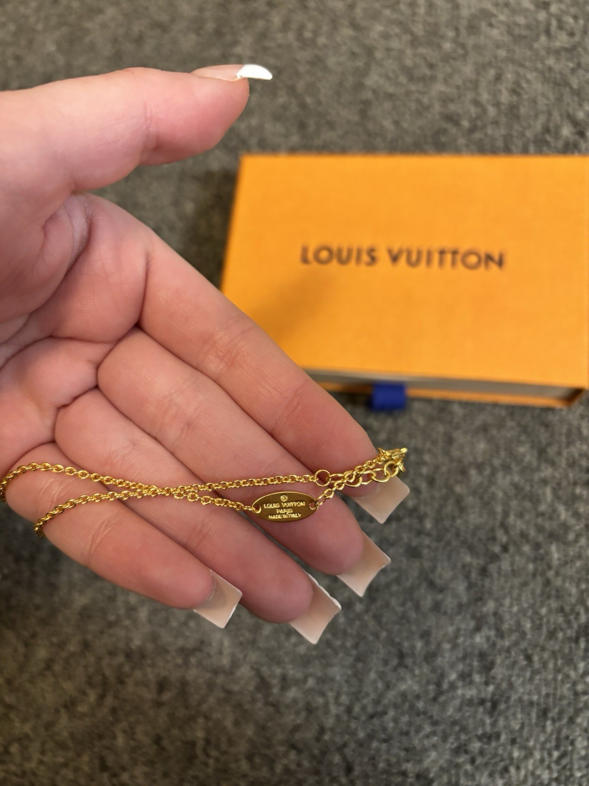 Louis Vuitton Iconic Necklace Authentic Gold