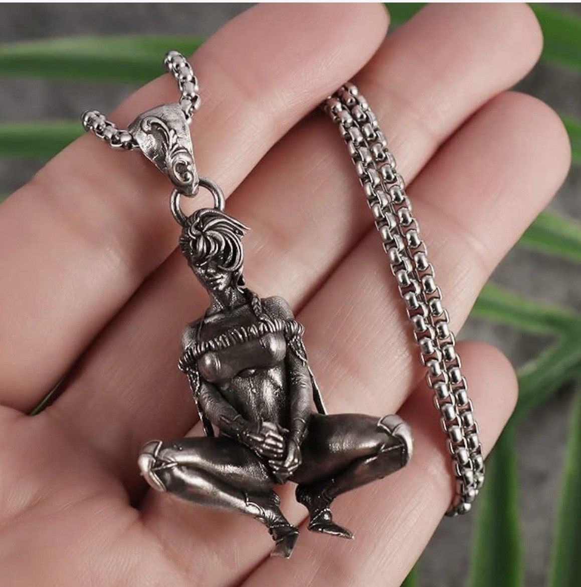 Sexy Mechanical Angel Double Wings Men Women Goddess Pendant Necklace Jewellery