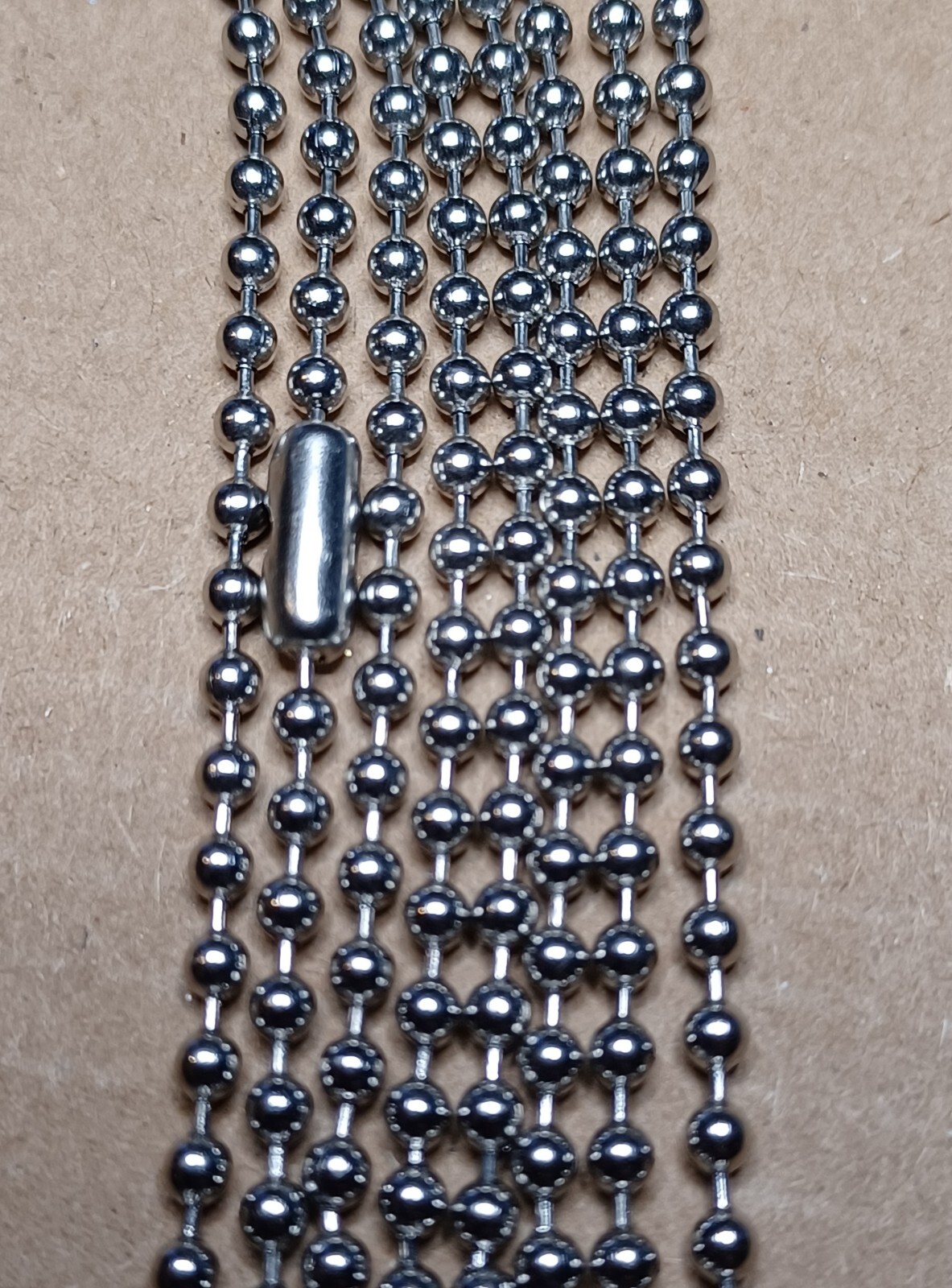(2) 30 Inch Military Spec Stainless Steel Army Dog Tag 2.4mm Ball Chain Set of 2