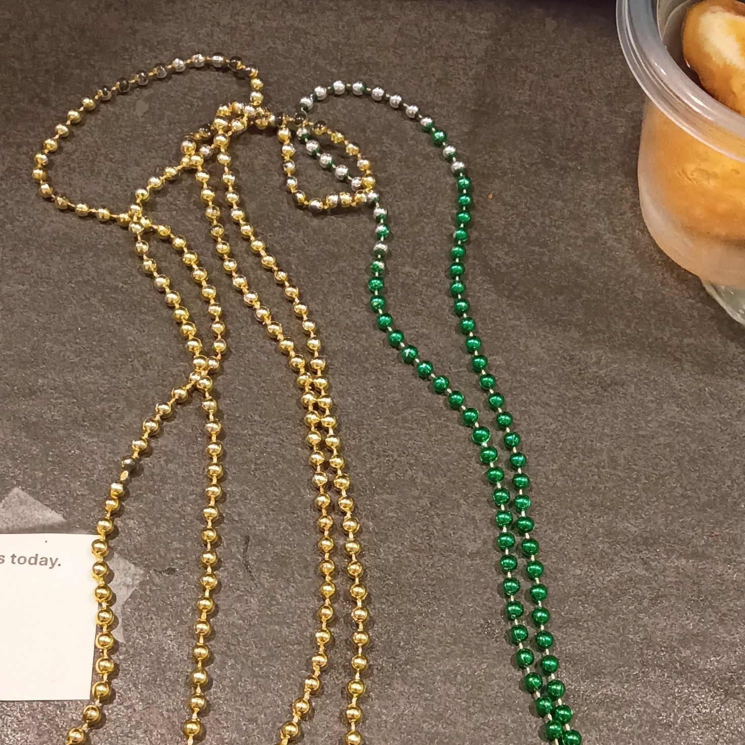 CBF/Brazil Shield Charm Pendant Necklace Green Gold Bead Ball Chain Sports Theme