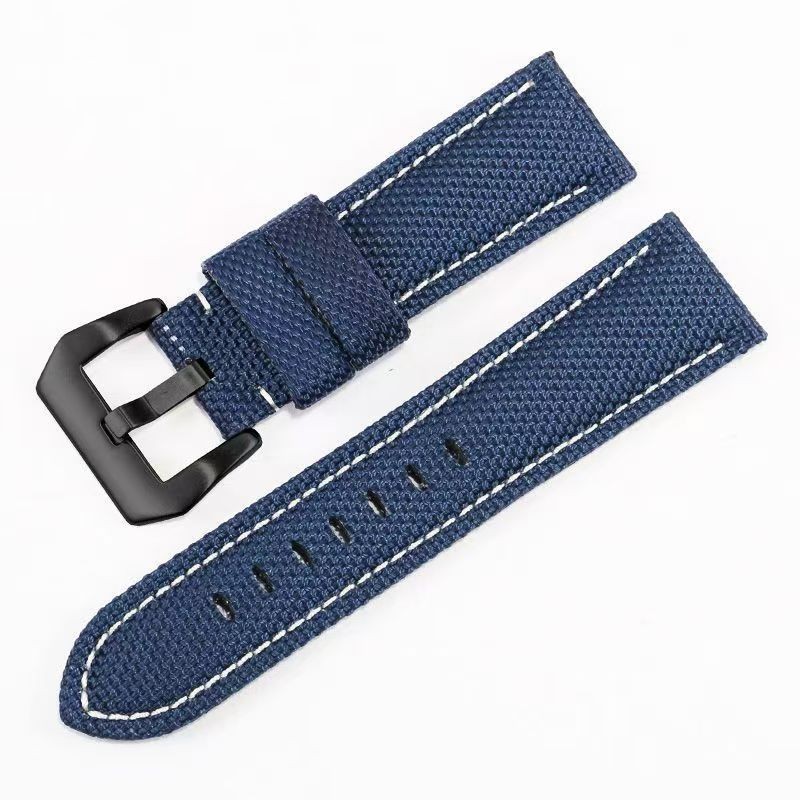 Watch Band 22-26mm Quick Release Waterproof Nylon Leather Strap Aoeiwv Resistant