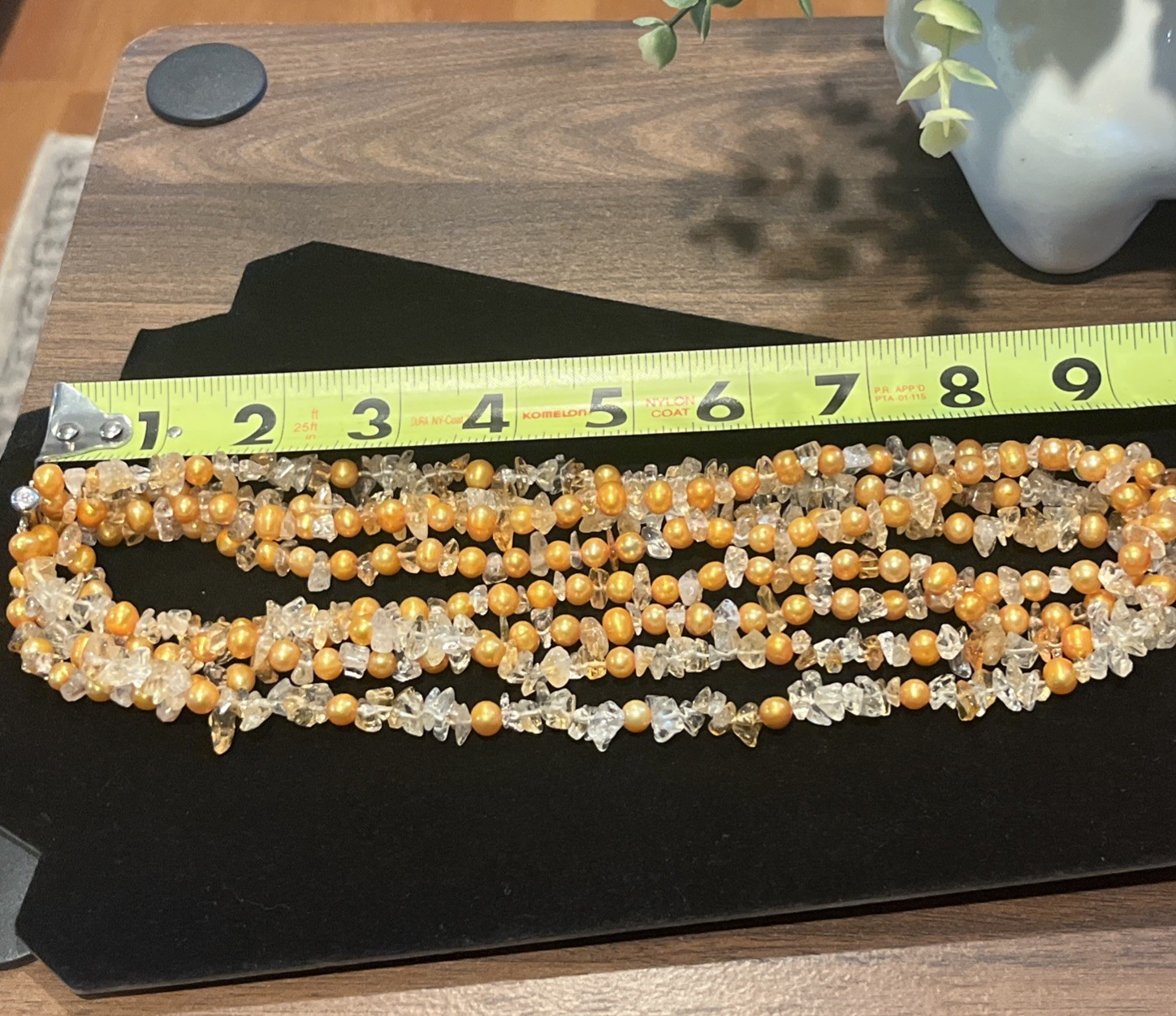 Ross Simons Jewelry Sterling Silver 925 Necklace Baroque Citrine Pearls Quartz
