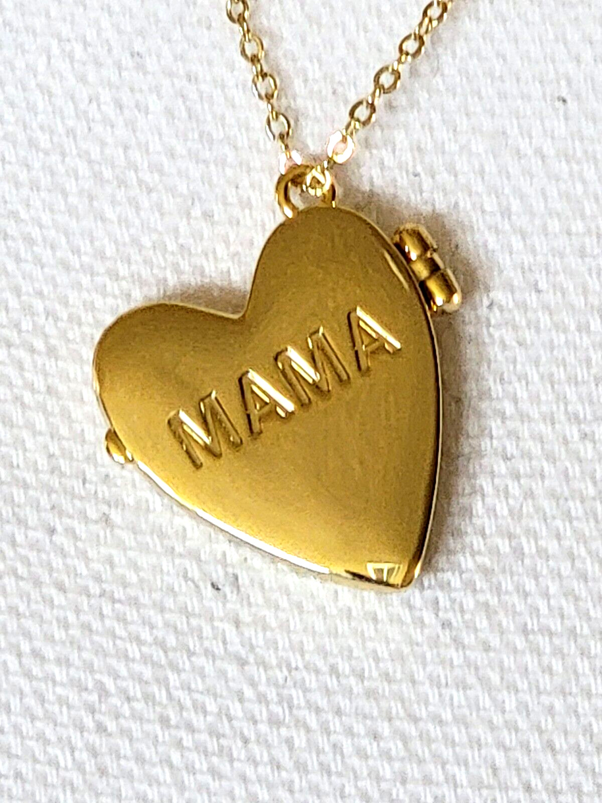 Adornia Engraved MAMA Heart Locket 14K gold Plated Adjustable 16″-18″ MSRP $136