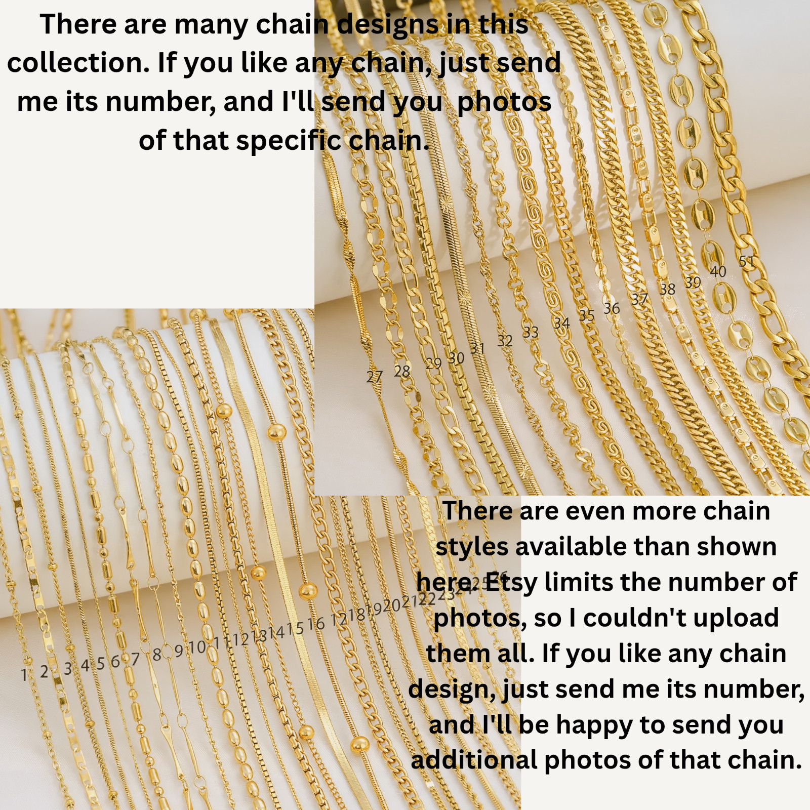 18K Gold Plated Stainless Steel Chain Necklace Cuban Rope Snake Cable Unisex