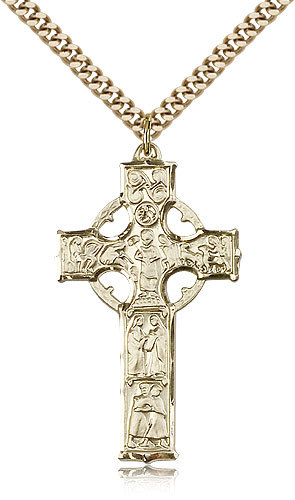 Gold Filled Cross Necklace For Men On 24 Chain – 30 Day Money Back Guarantee