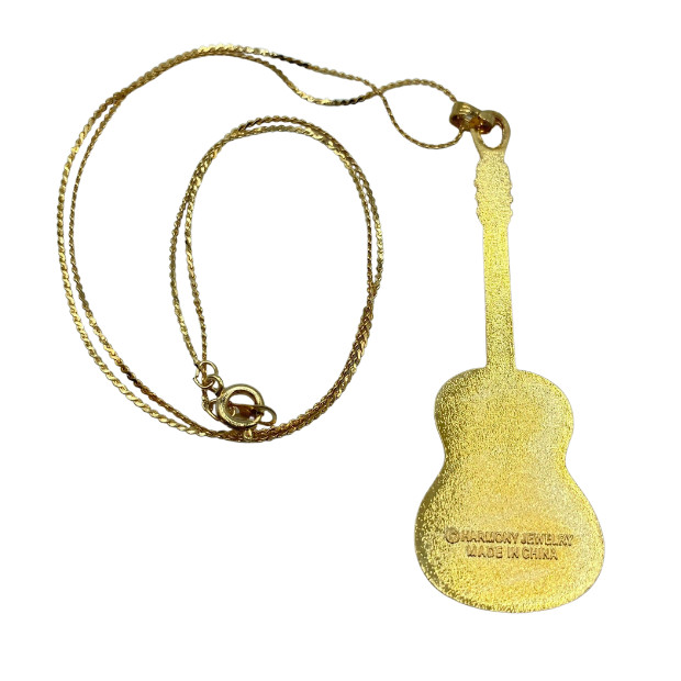 Necklace Spanish Guitar Woodgrain Necklace Harmony Collection
