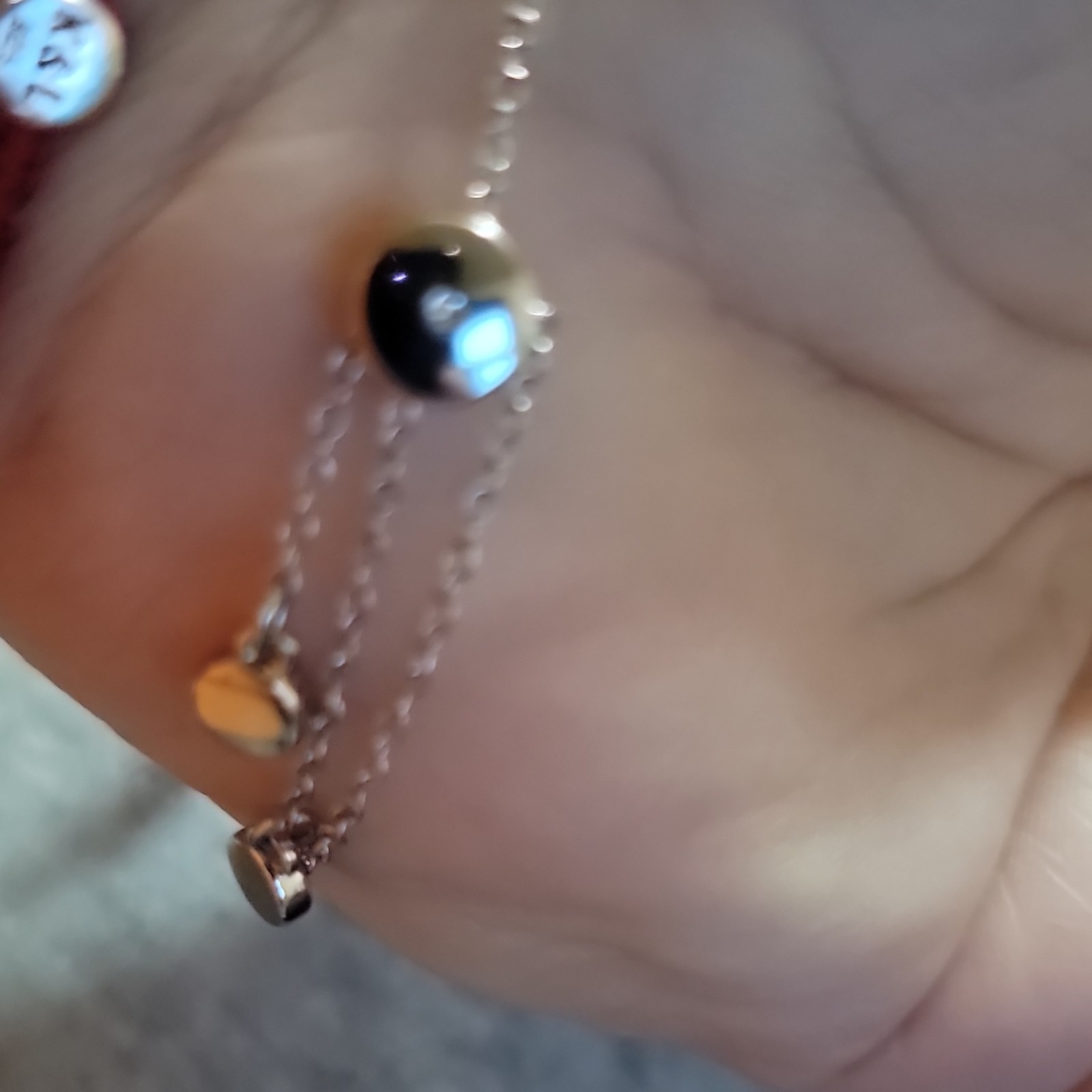 Silver Tone Adjustable Cable Chain Bracelet Transportation Train Charm Pendant