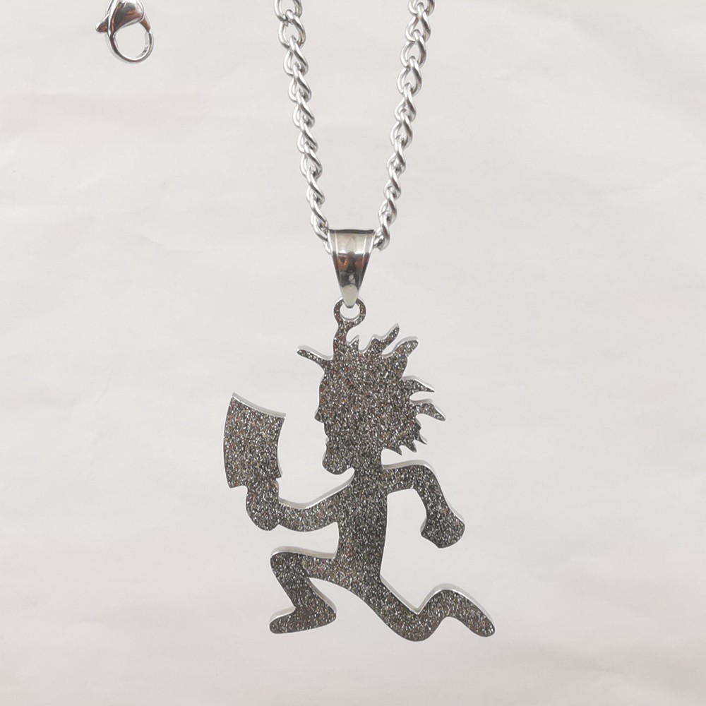 Mens S.steel Large Sandy Embossing Jugallo Hatchetman Necklace Pendant Charm 30′