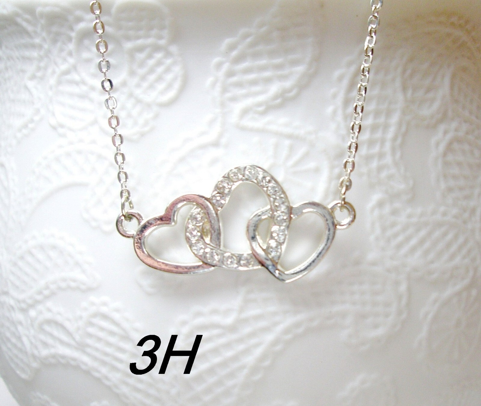 Heart Love Necklace, Valentine’s Day Gift, Gold Heart Necklace, Gift for Mom
