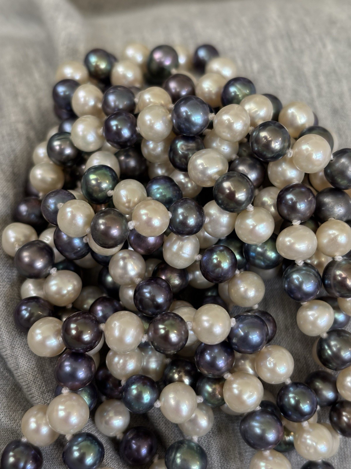 Genuine Natural 6-7mm Multi-color Freshwater Pearl Necklace 72”