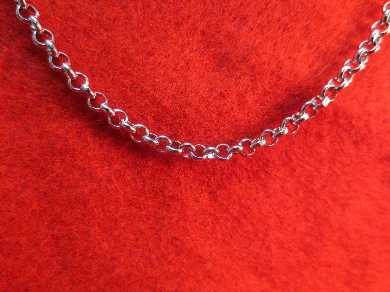 26 INCH SILVER STAINLESS STEEL 4MM ROLO LINK ROPE CHAIN NECKLACE