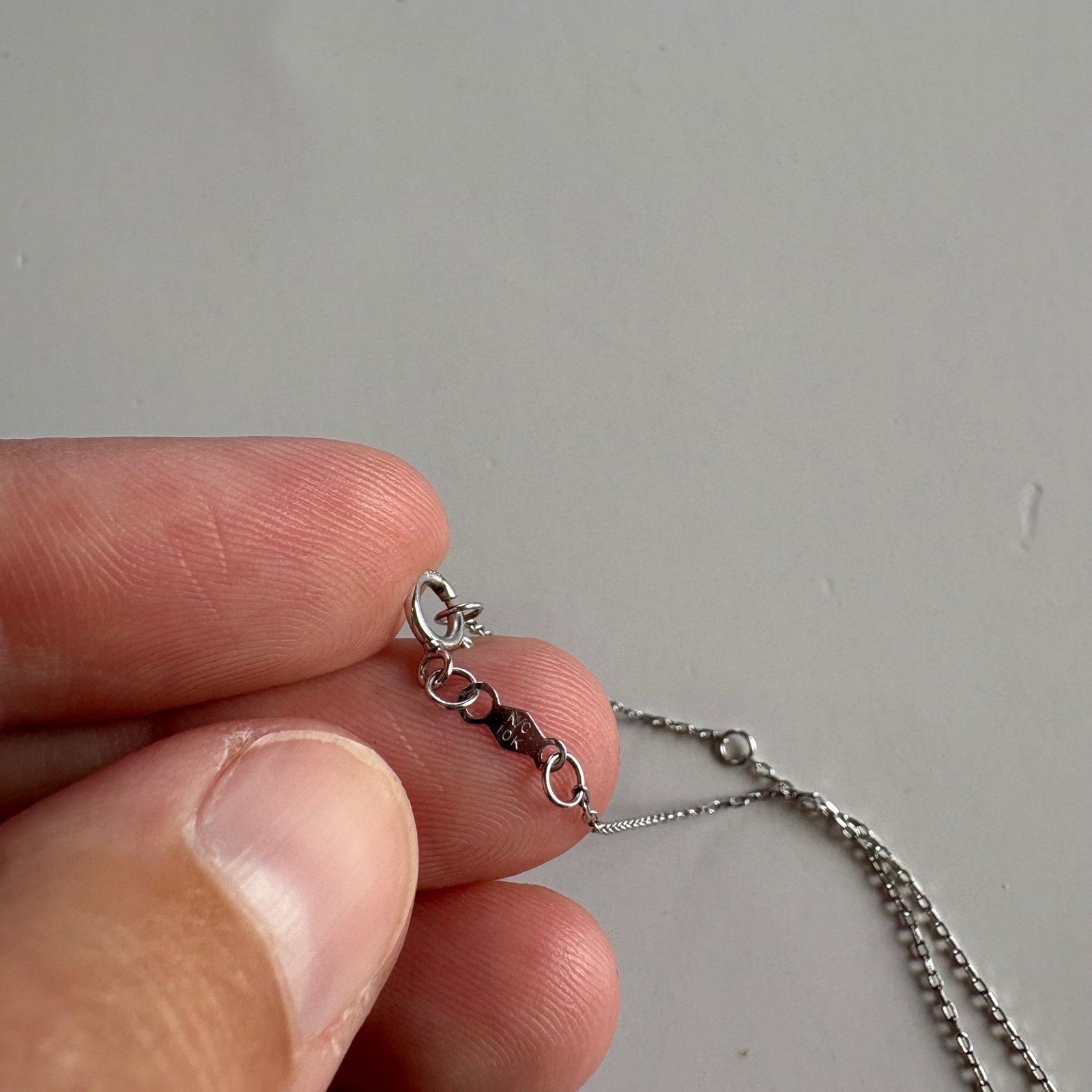 Center of Me 10K White Gold Diamond Necklace Pendant Her love keeps you centered