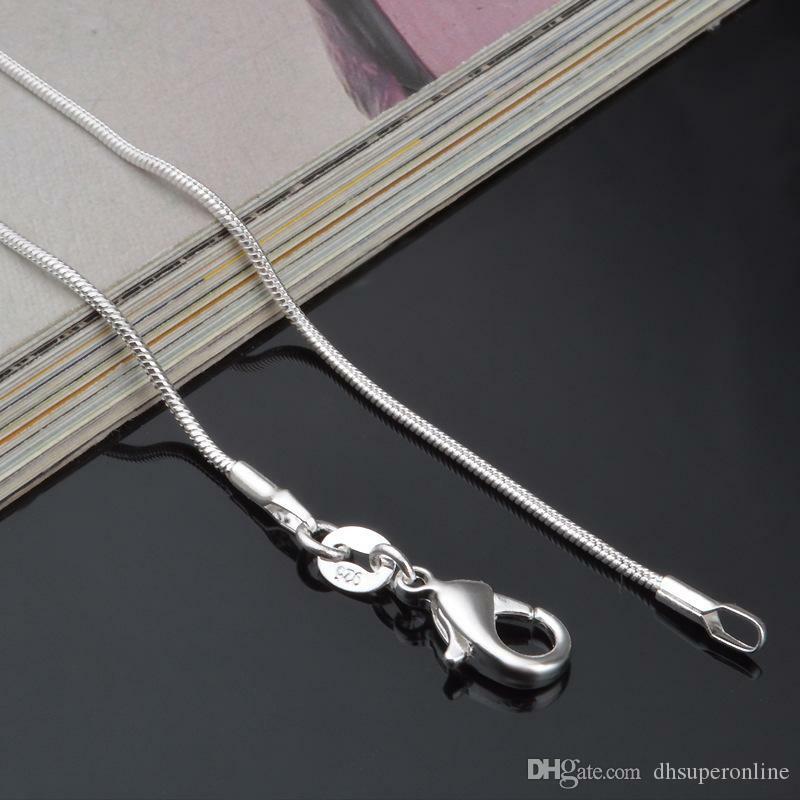 30″ S925 STAMPED Sterling Silver 1.2mm Round Snake Chain Necklace