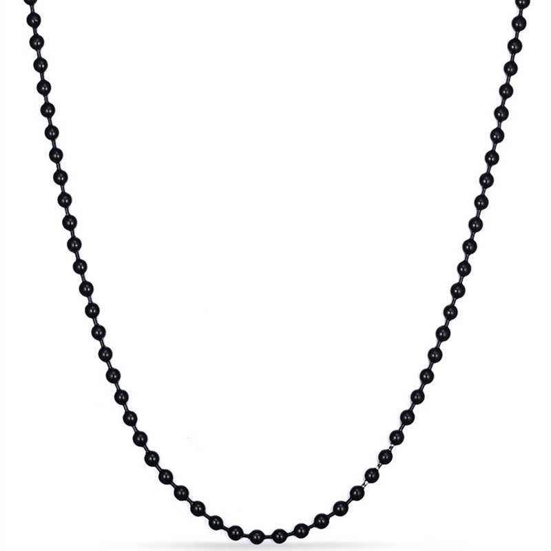 60cm Silver/Gold/Black Clavicle Stainless Steel Ball Chain Women’s Necklace Gift