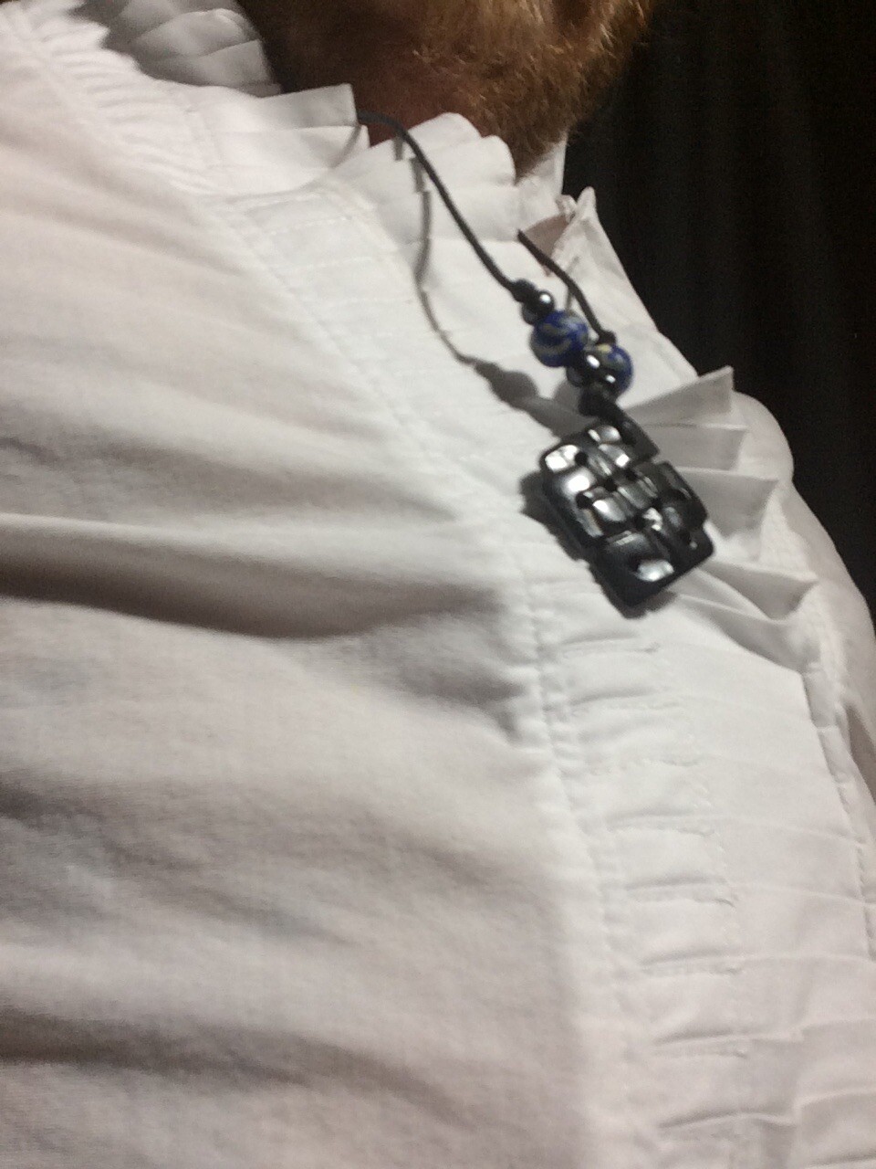 Endless Knot Pendant with Black Cotton Cord Handmade in Nepal – Black