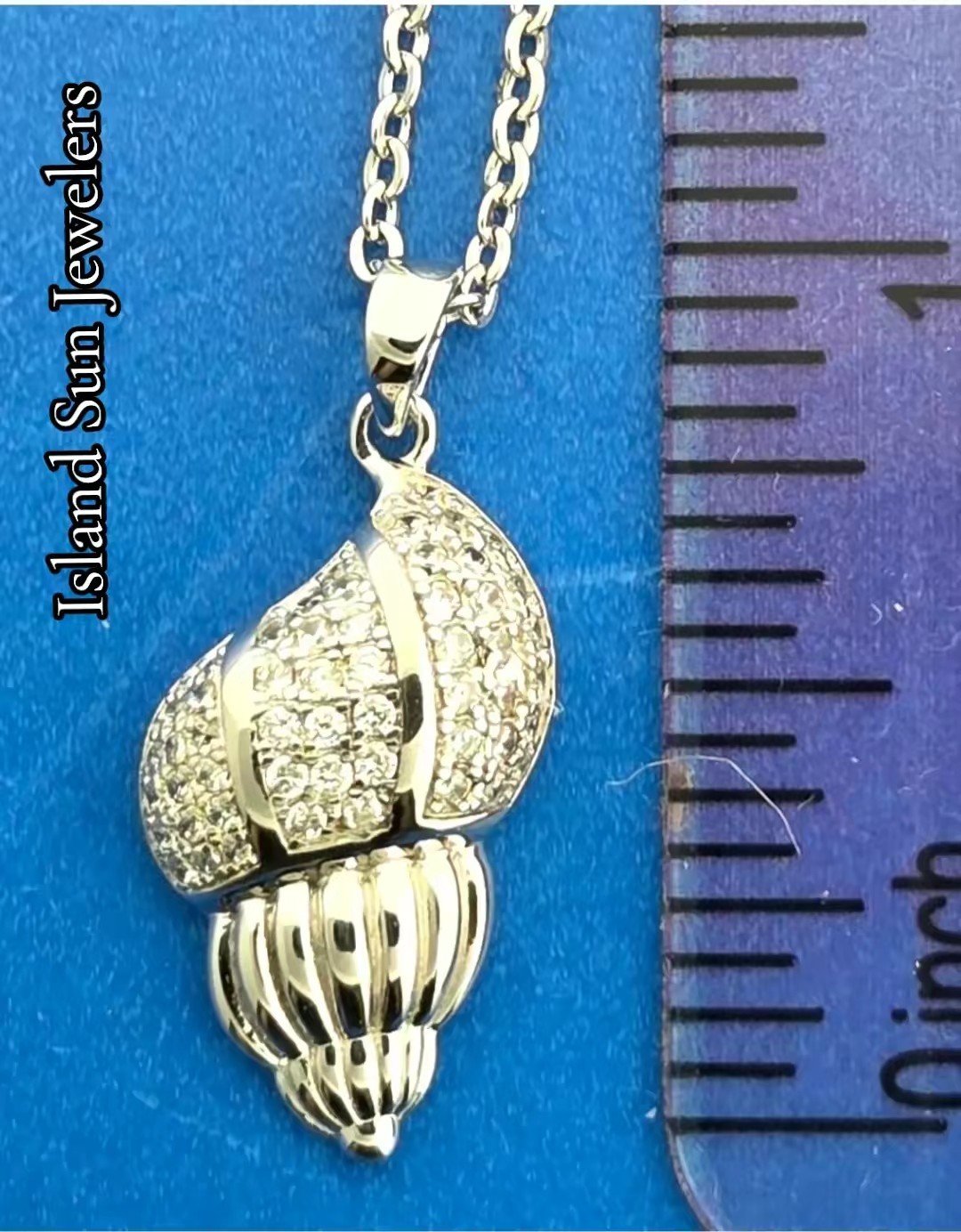 Alamea Conch Shell Pendant, Sterling Silver