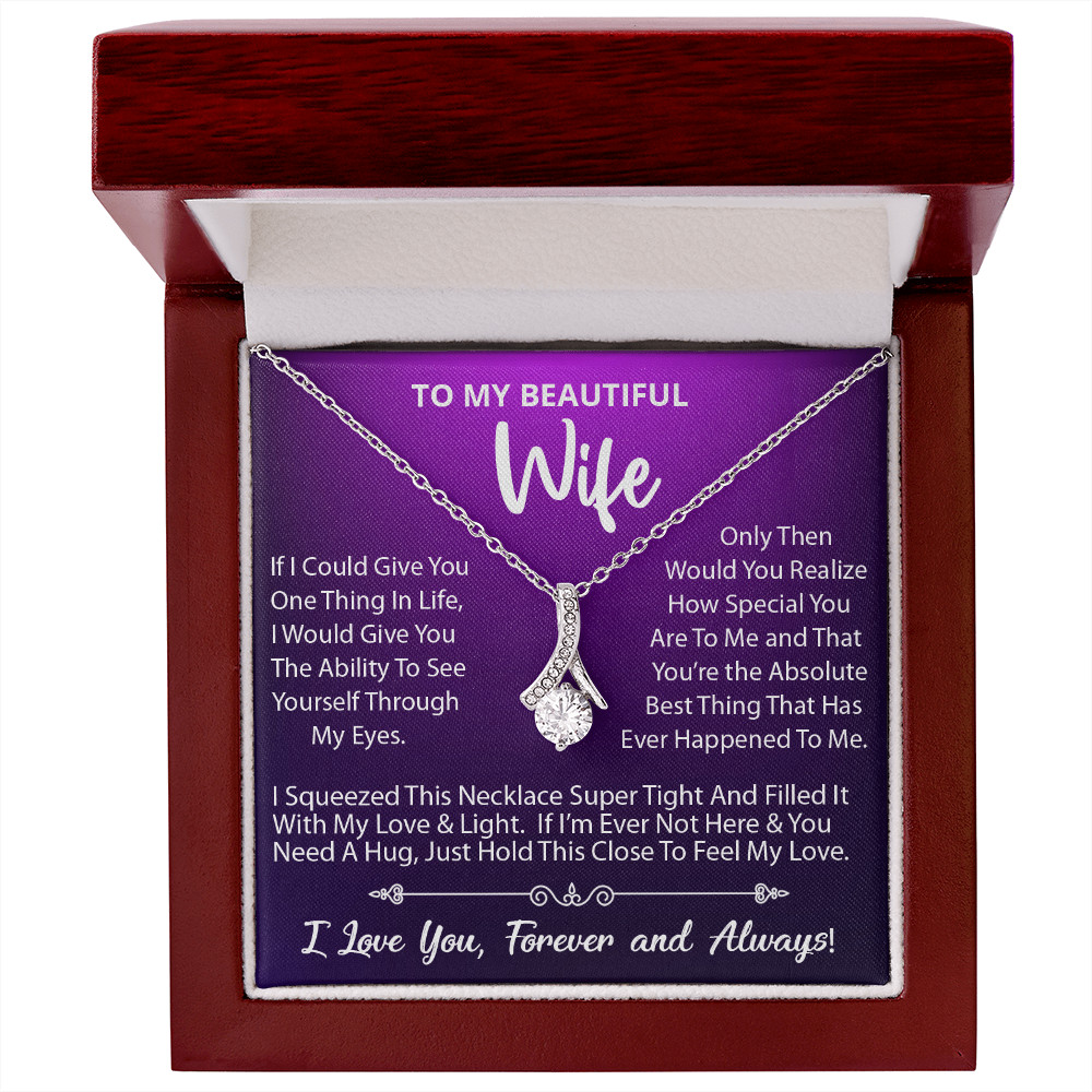 To My Wife Necklace, Gift For Wife, Anniversary Gift, Wife Birthday Gift For Her