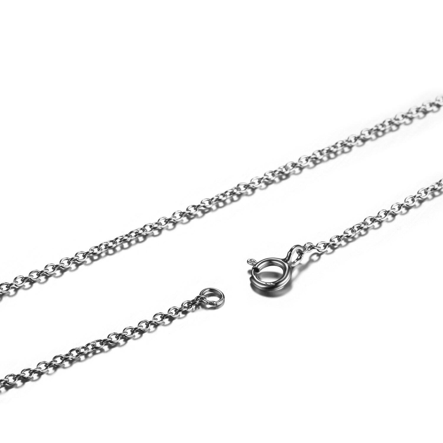 925 Sterling Silver Men Women 1MM Cuban Chain Necklace 16in/18in/20in/22in/24in