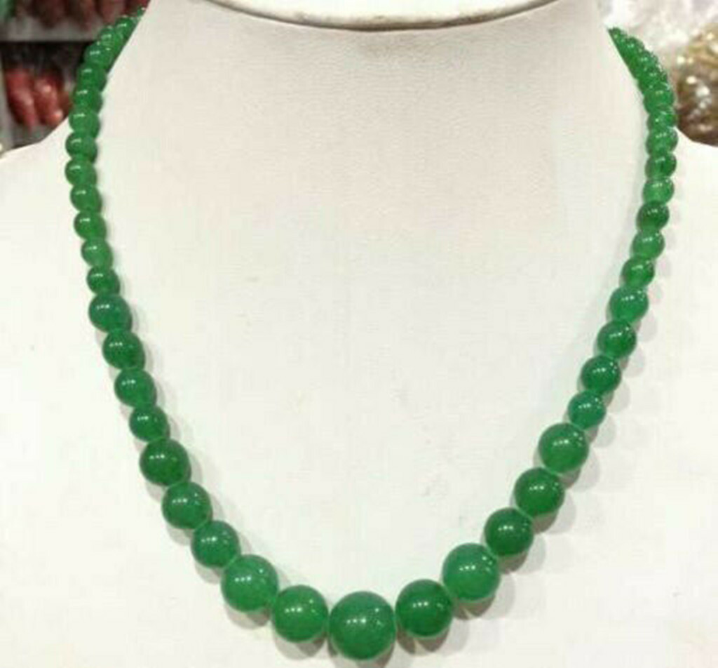 AAA Beautiful Fashion 6-14mm Multi-Color Gemstone Round Beads Necklaces 18in