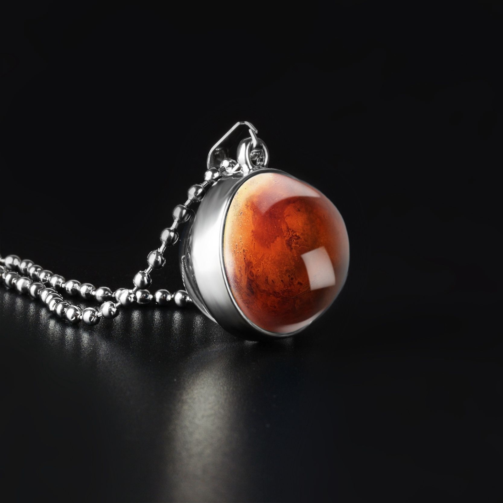 Ball Shape Pattern Pendant Necklaces Women Fashion Jewelry Craft Making Necklace