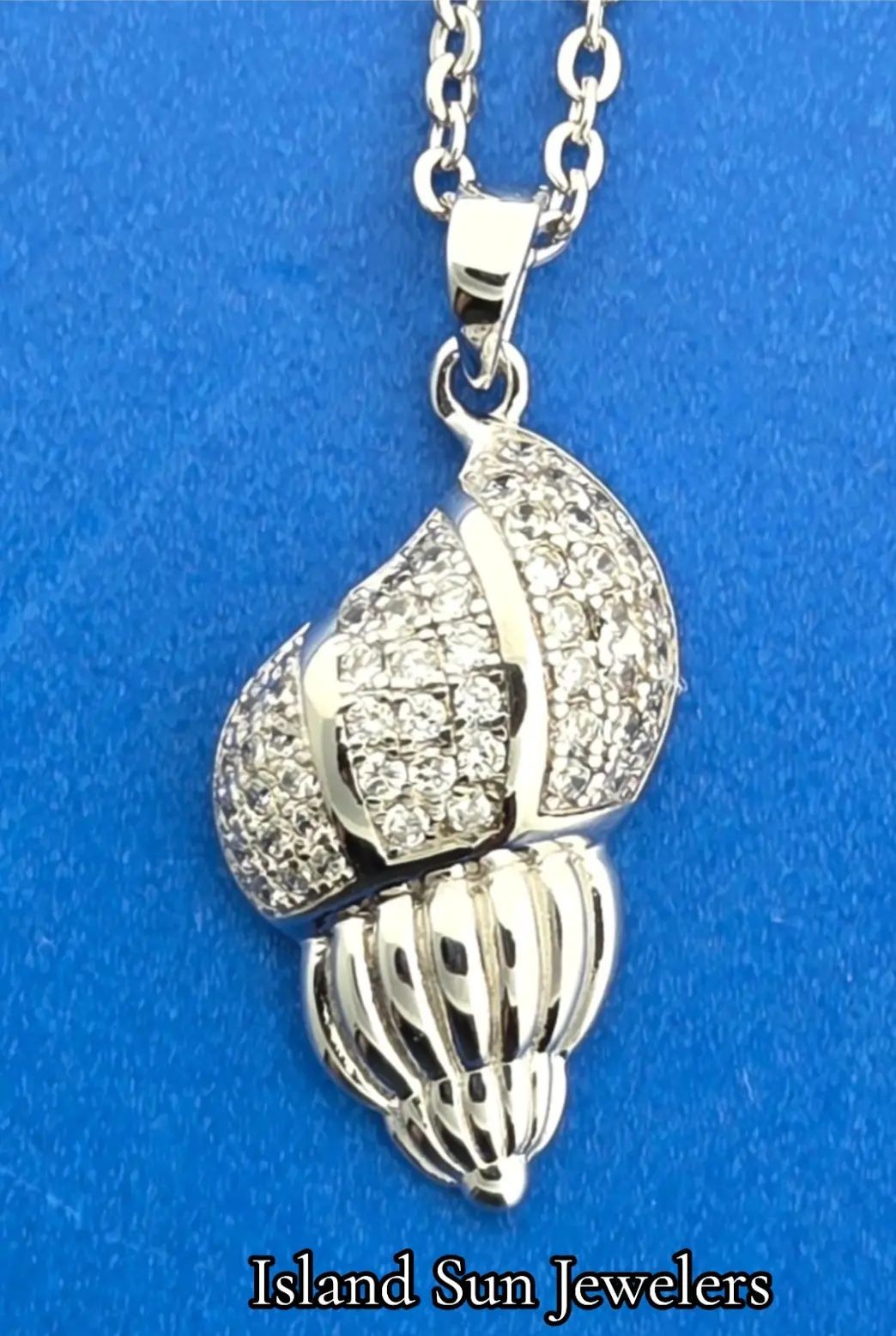 Alamea Conch Shell Pendant, Sterling Silver