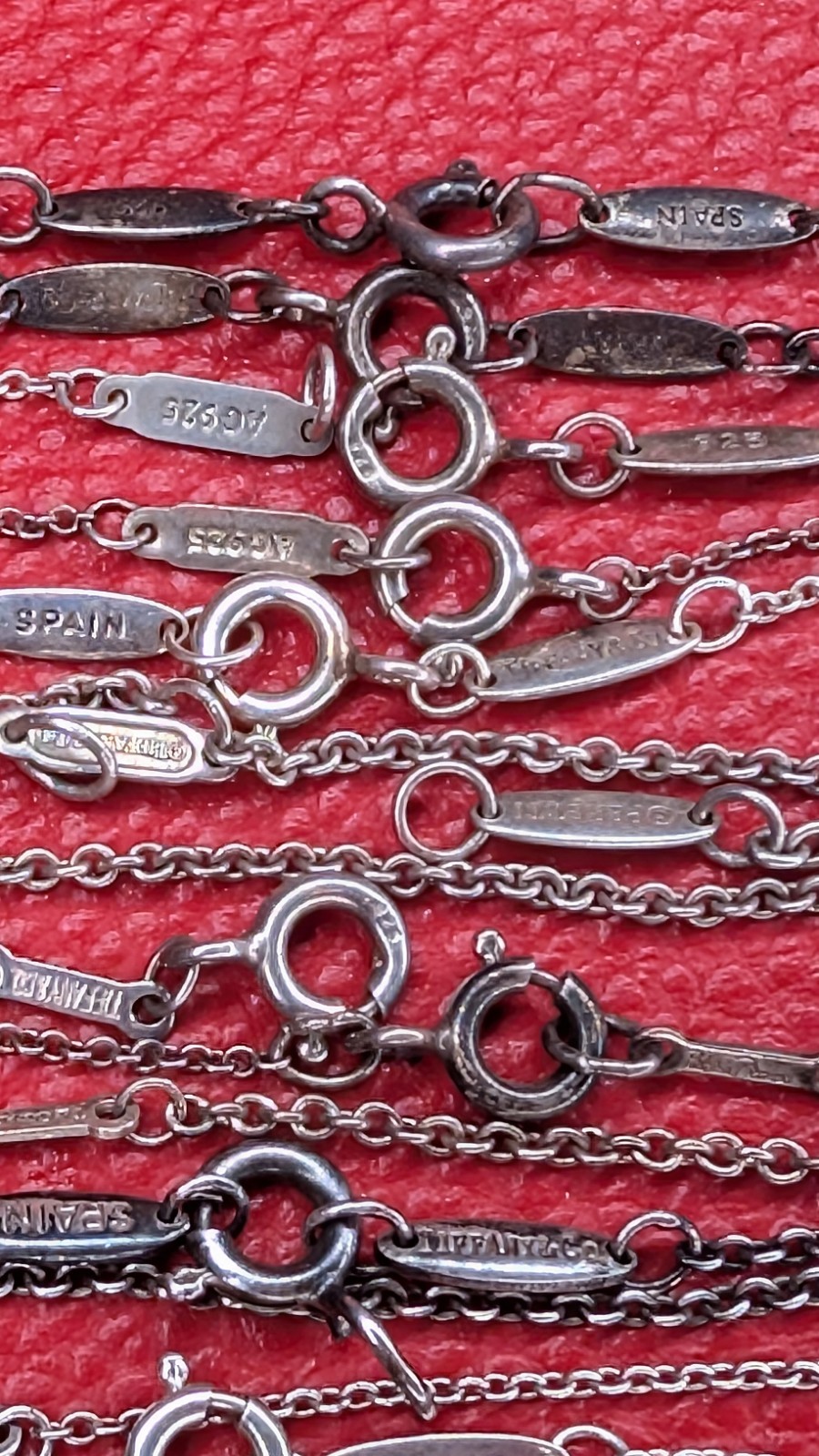 20-24 Designer Stamp .925 Silver Broken Chains