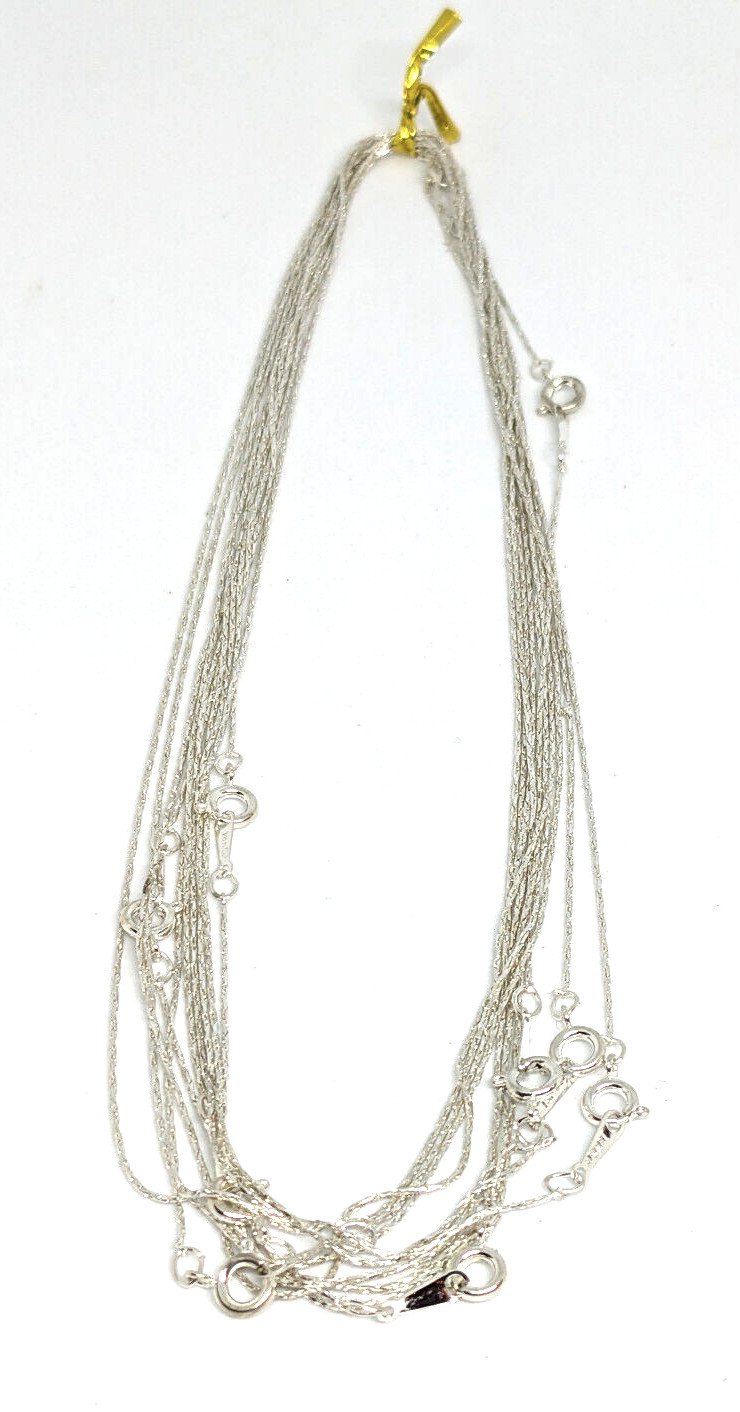 Fashion Jewelry Gold & Silver Plated Dainty Lightweight Necklaces (10 of each)