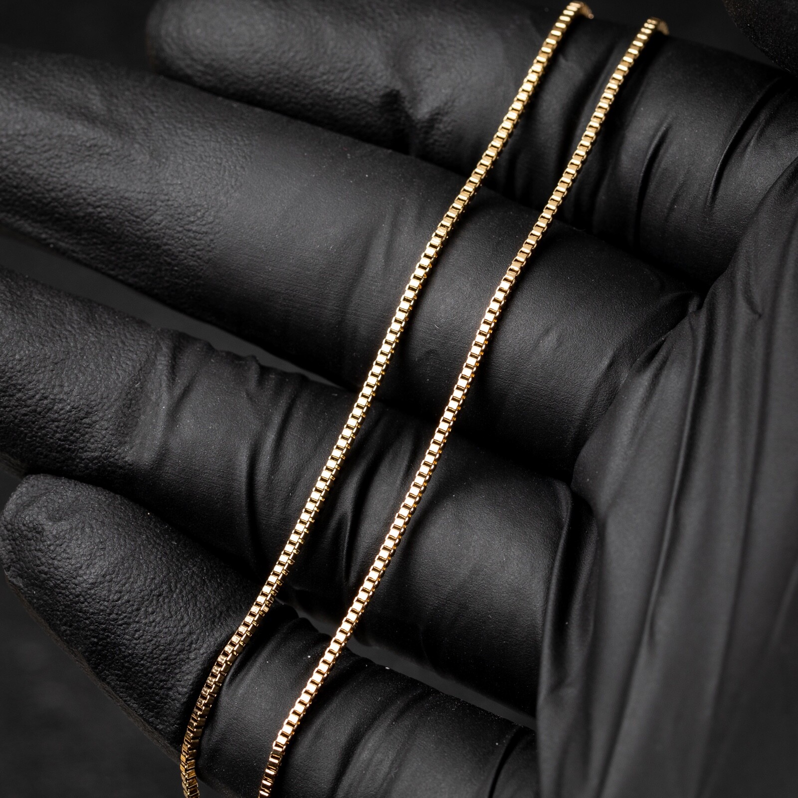 Yellow Gold PlatedStainless Steel 1.5mm 16,18,20 Inch Women’s Box Chain Necklace