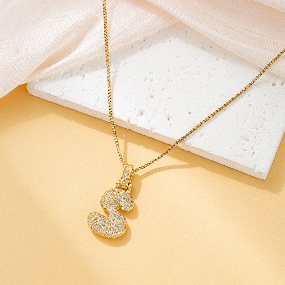 14k Gold Plated Letter Pendant Necklace for Women’s Fashion Necklace Jewelry
