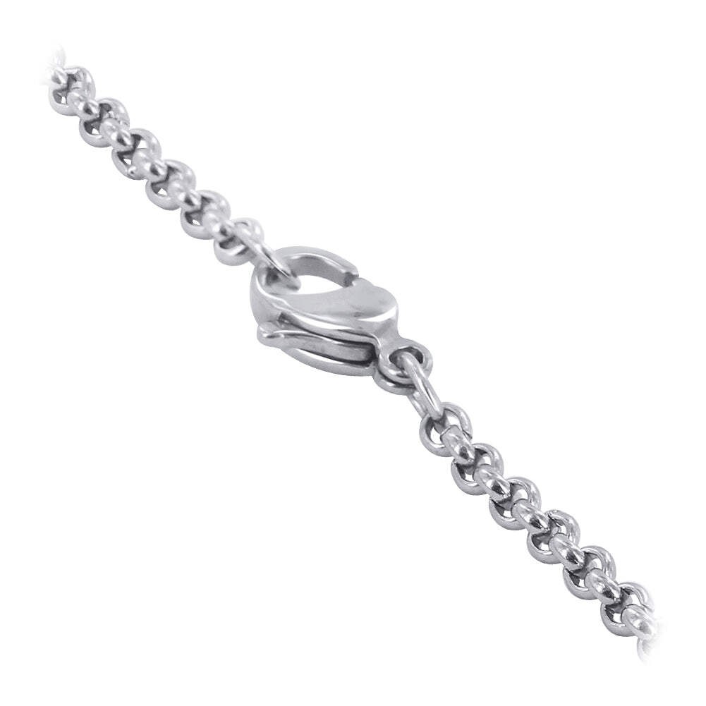 Stainless Steel 2.2mm Wide Rolo Chain Necklace Durable Women’s Silver Chain Jewe
