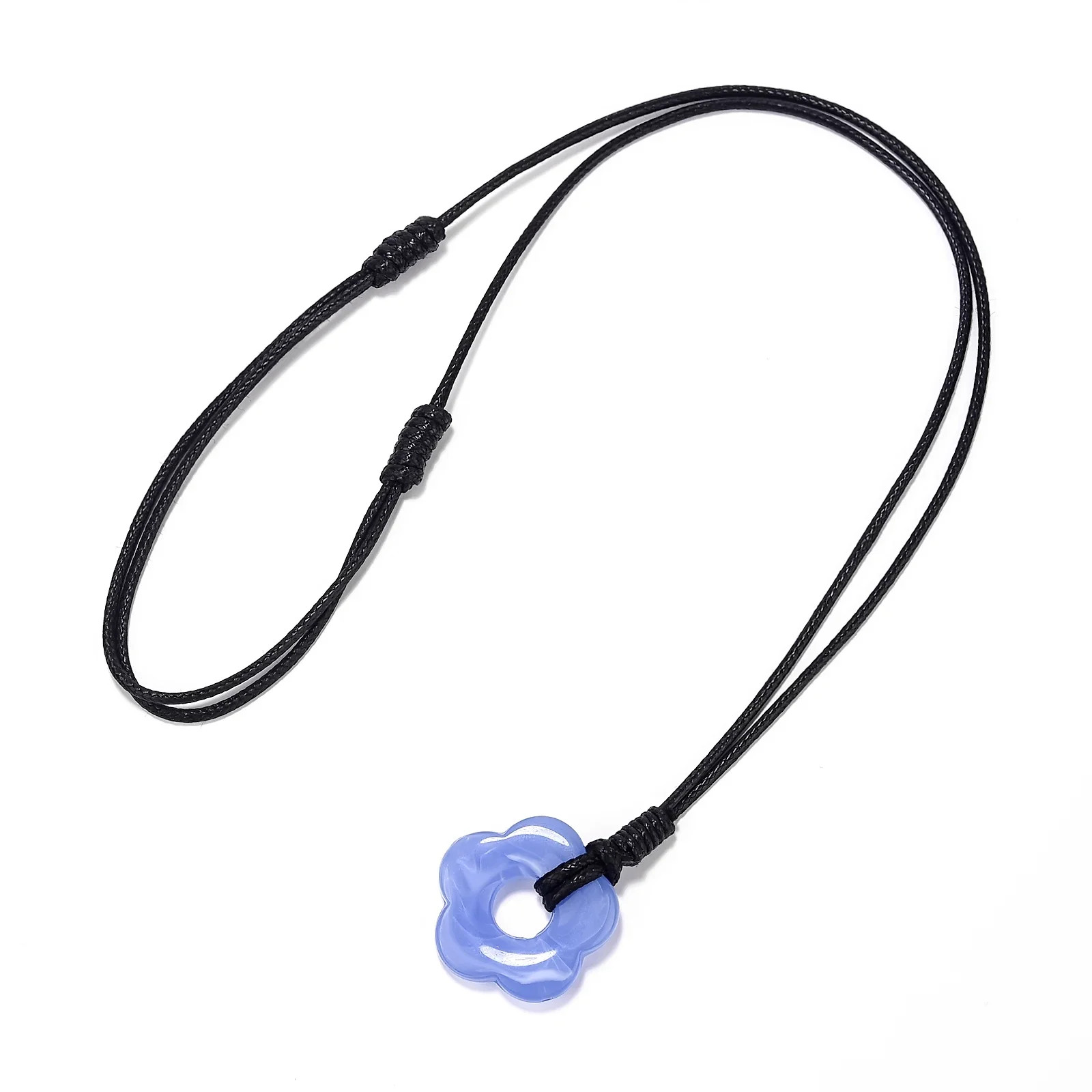 1/10/50Pcs 1/1.5/2Mm Adjustable Choker Necklace Genuine Black Wax Leather Knot S