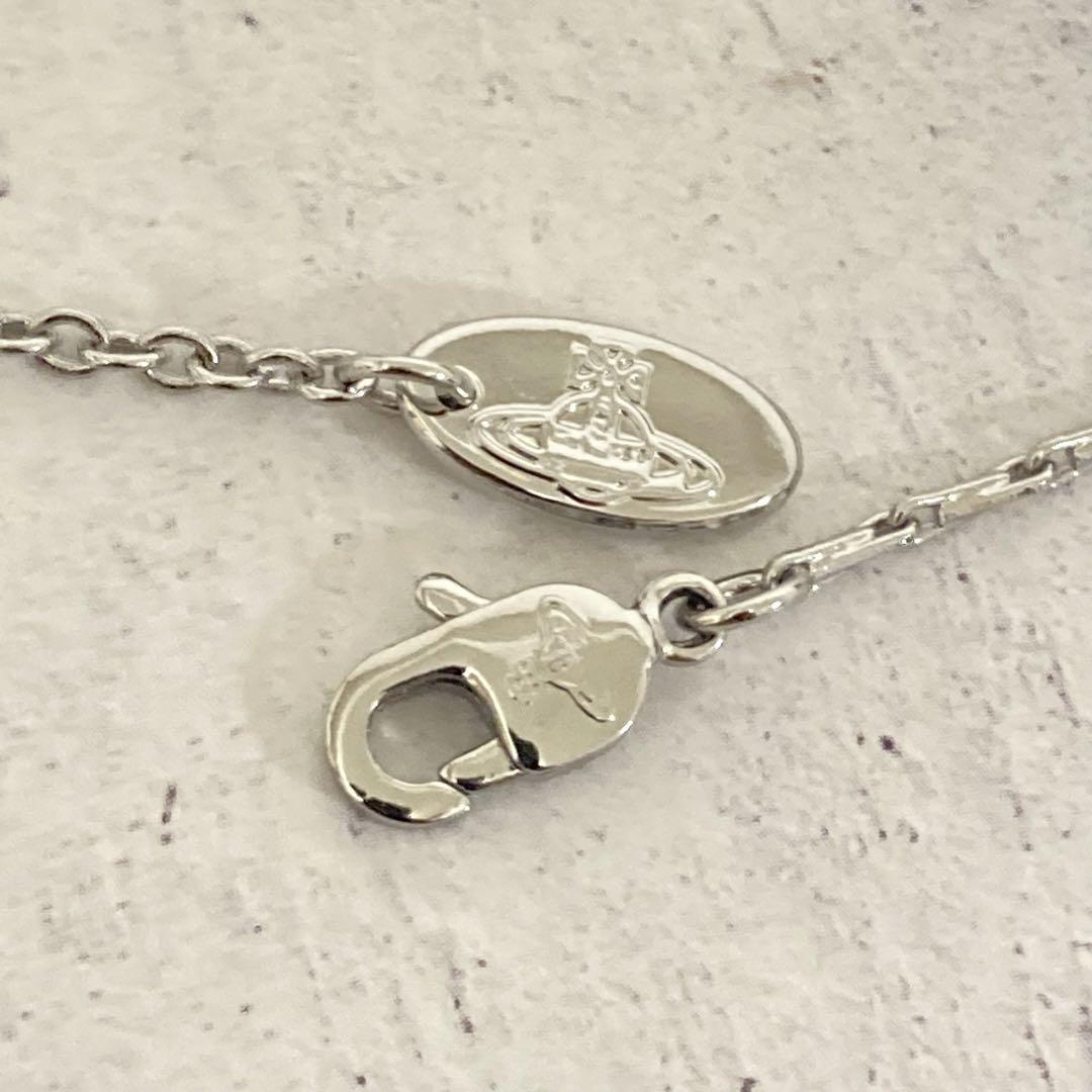 Vivienne Westwood Necklace Star Orb Silver Rhinestone w/drawstring