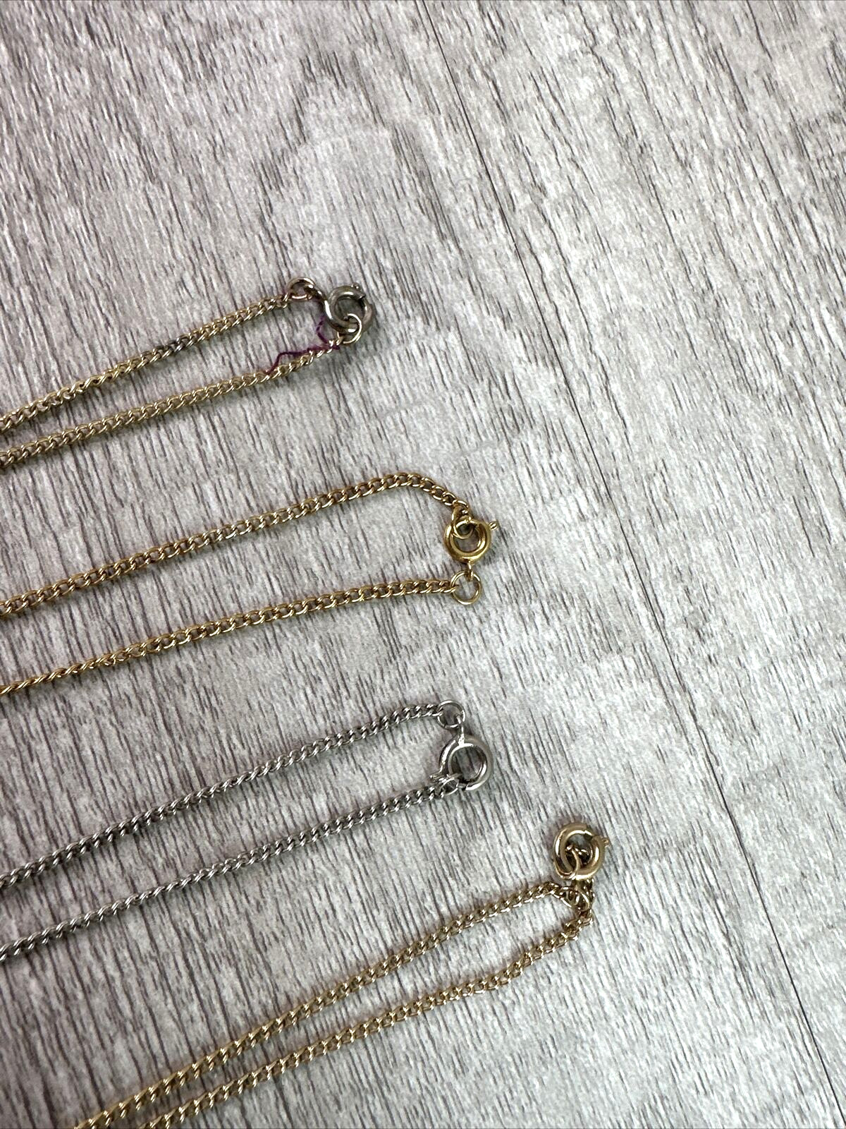 Lot of 5 Various Necklaces w/Charms Measurements in Photos