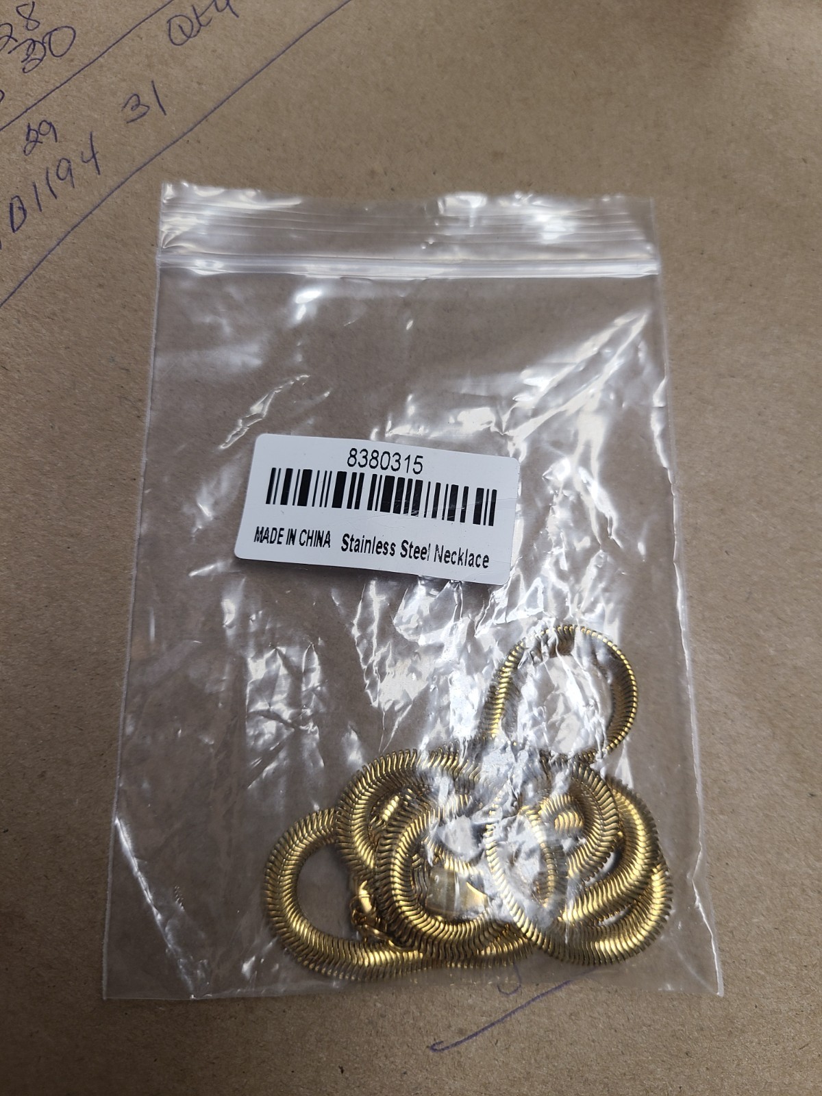 Wave Motion Necklace (20-22 Inches) in ION Plated YG Stainless Steel