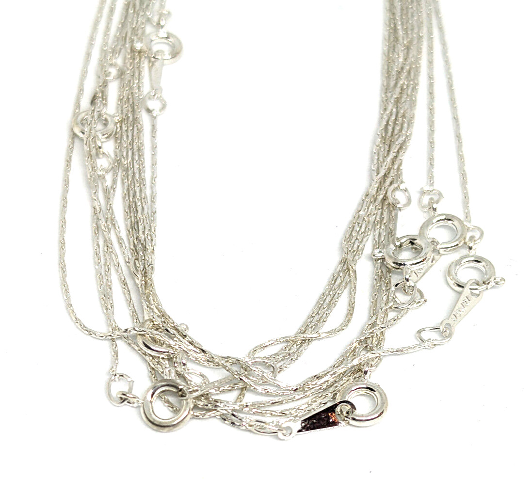 Fashion Jewelry Gold & Silver Plated Dainty Lightweight Necklaces (10 of each)