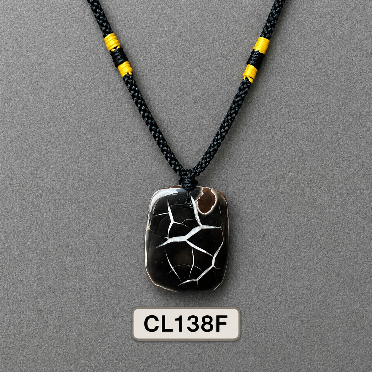 Natural Septarian Adjustable Necklace Premium Focal Hippo Jewelry Pendant